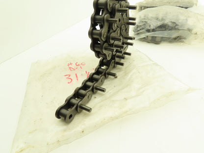 Hi-Max Riveted #60 Roller Chain Single Pin D-1 Attachment 3/4" Pitch 21'