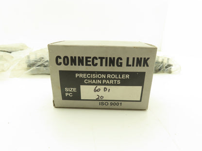 Hi-Max Riveted #60 Roller Chain Single Pin D-1 Attachment 3/4" Pitch 21'