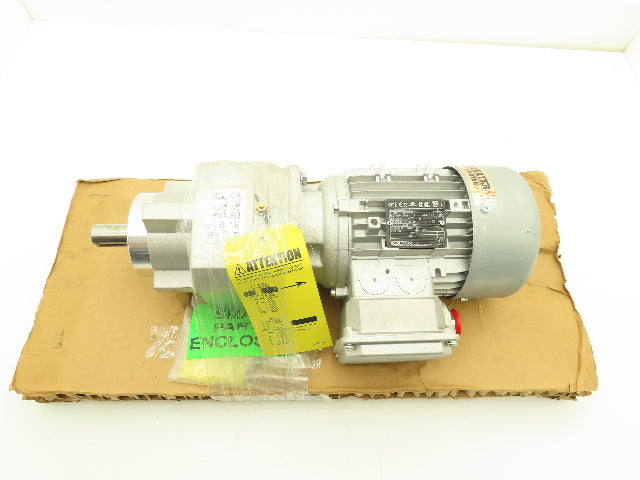 Nord SK372.1Z VL-80LP/4 CUS Nordbloc.1 Helical Gear Motor 25.85:1 67rpm 1Hp 460V