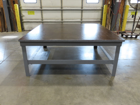 1-1/4" Thick Top Steel Fabrication Welding Layout Table Work Bench 72"x72"x30"