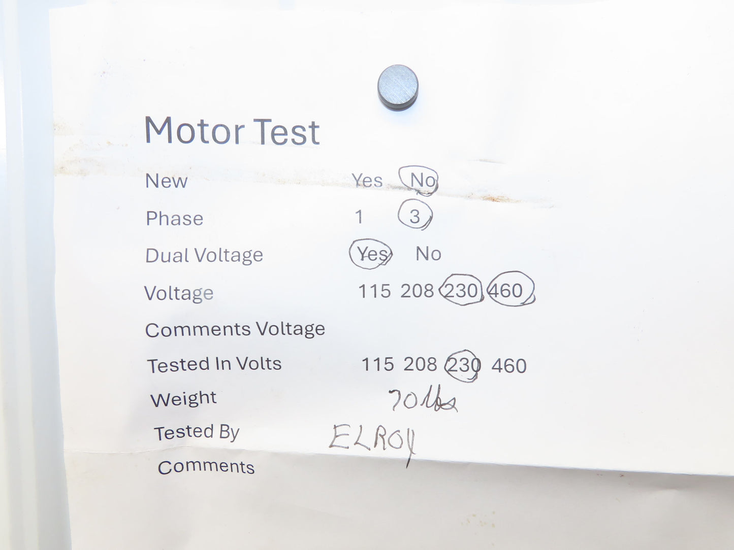 MEZ 7AA100L04 Hydraulic Pump Motor 3.4kw 1720rpm 230/460V 3PH IEC 100L Metric