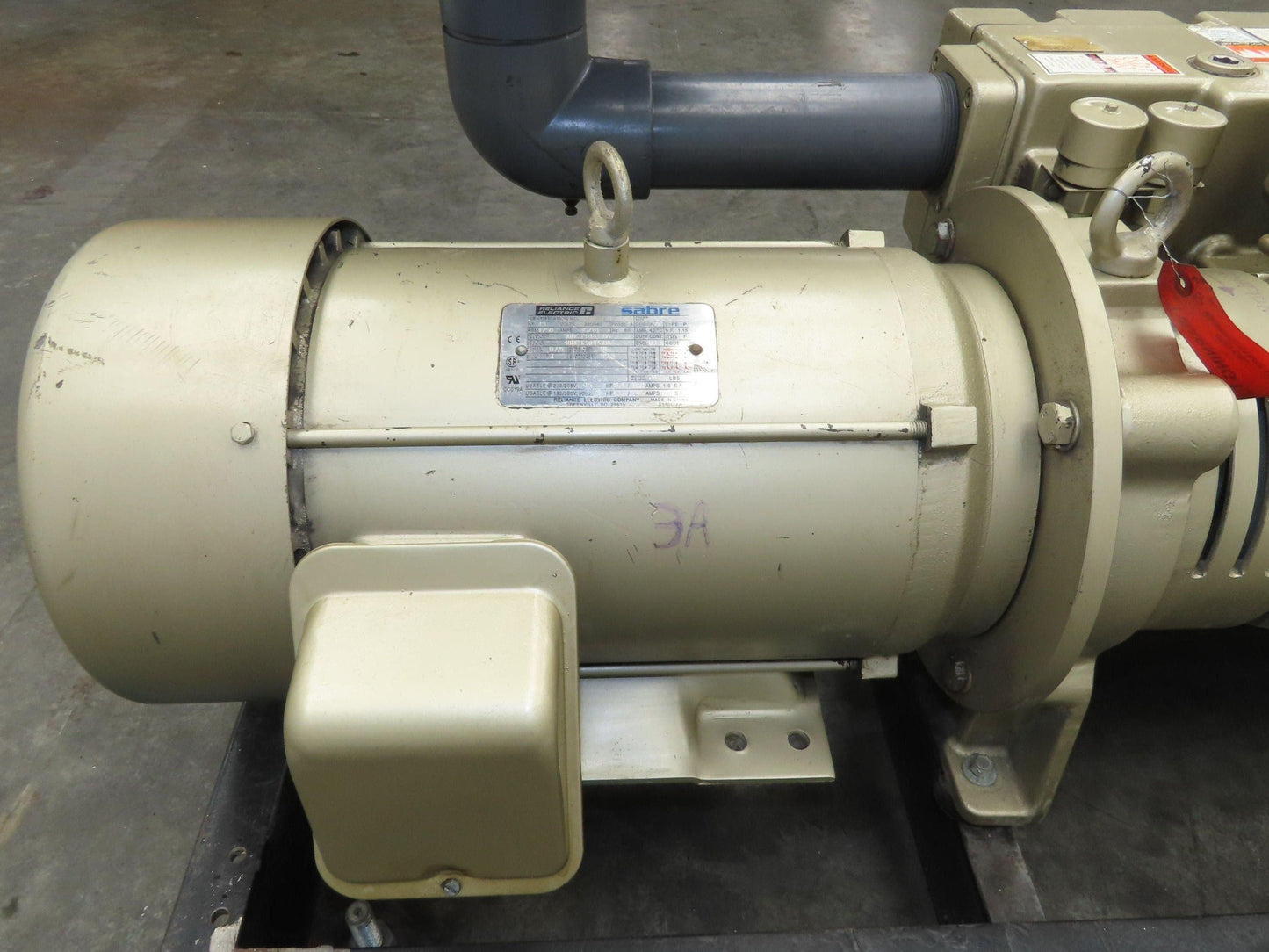 Dekker RVL300-HH DuraVane Lubricated Rotary Vane Vacuum Pump 15Hp 300ACFM