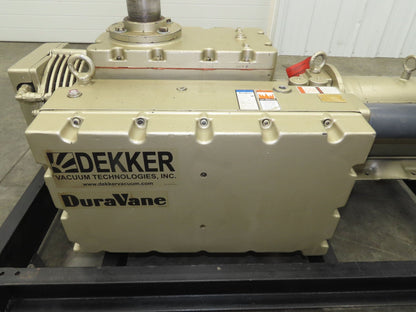 Dekker RVL300-HH DuraVane Lubricated Rotary Vane Vacuum Pump 15Hp 300ACFM