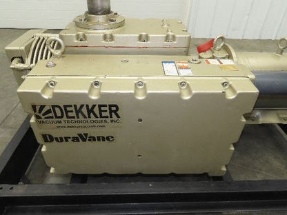 Dekker RVL300-HH DuraVane Lubricated Rotary Vane Vacuum Pump 15Hp 300ACFM