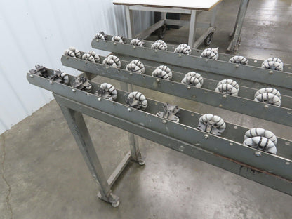 Roll-Flex 16"x 5' Multi-Directional 3-Track Roller Conveyor Plastic Ergo-Roll