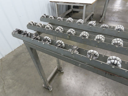 Roll-Flex 16"x 5' Multi-Directional 3-Track Roller Conveyor Plastic Ergo-Roll