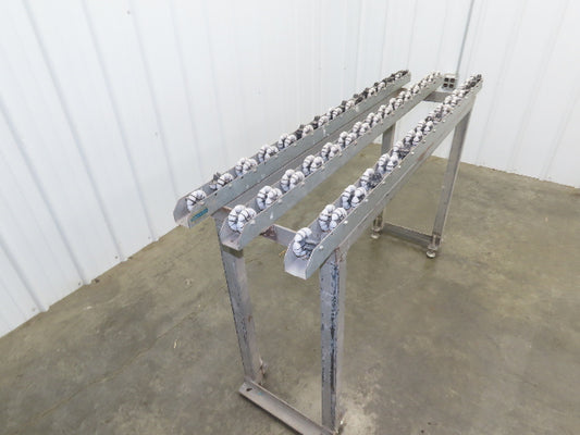 Roll-Flex 16"x 5' Multi-Directional 3-Track Roller Conveyor Plastic Ergo-Roll