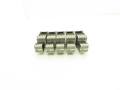 Siemens DIL MC15-01 Contactor 10Hp 600v 3Ph Accessory Block 400v 4A Lot of 5
