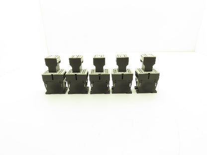 Siemens DIL MC15-01 Contactor 10Hp 600v 3Ph Accessory Block 400v 4A Lot of 5