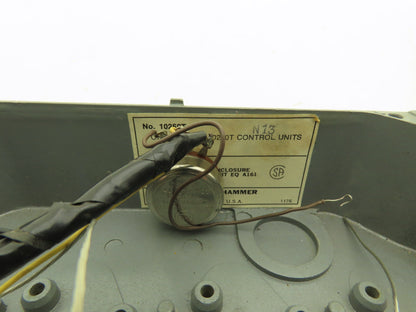 Cutler Hammer 49-2610-1 10250T Electrical Enclosure 3-Button Control Stop Go