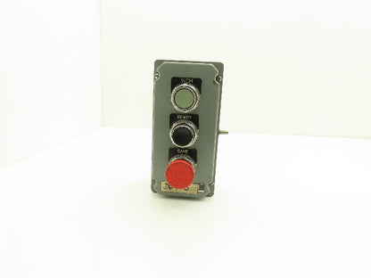 Cutler Hammer 49-2610-1 10250T Electrical Enclosure 3-Button Control Stop Go