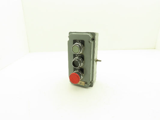 Cutler Hammer 49-2610-1 10250T Electrical Enclosure 3-Button Control Stop Go