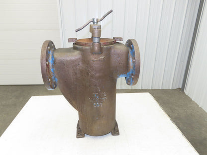 Hayward Model 72 Simplex 6" Inline Basket Strainer Cast Iron Flanged -No Basket