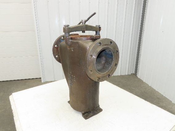 Hayward Model 72 Simplex 6" Inline Basket Strainer Cast Iron Flanged -No Basket