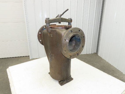 Hayward Model 72 Simplex 6" Inline Basket Strainer Cast Iron Flanged -No Basket