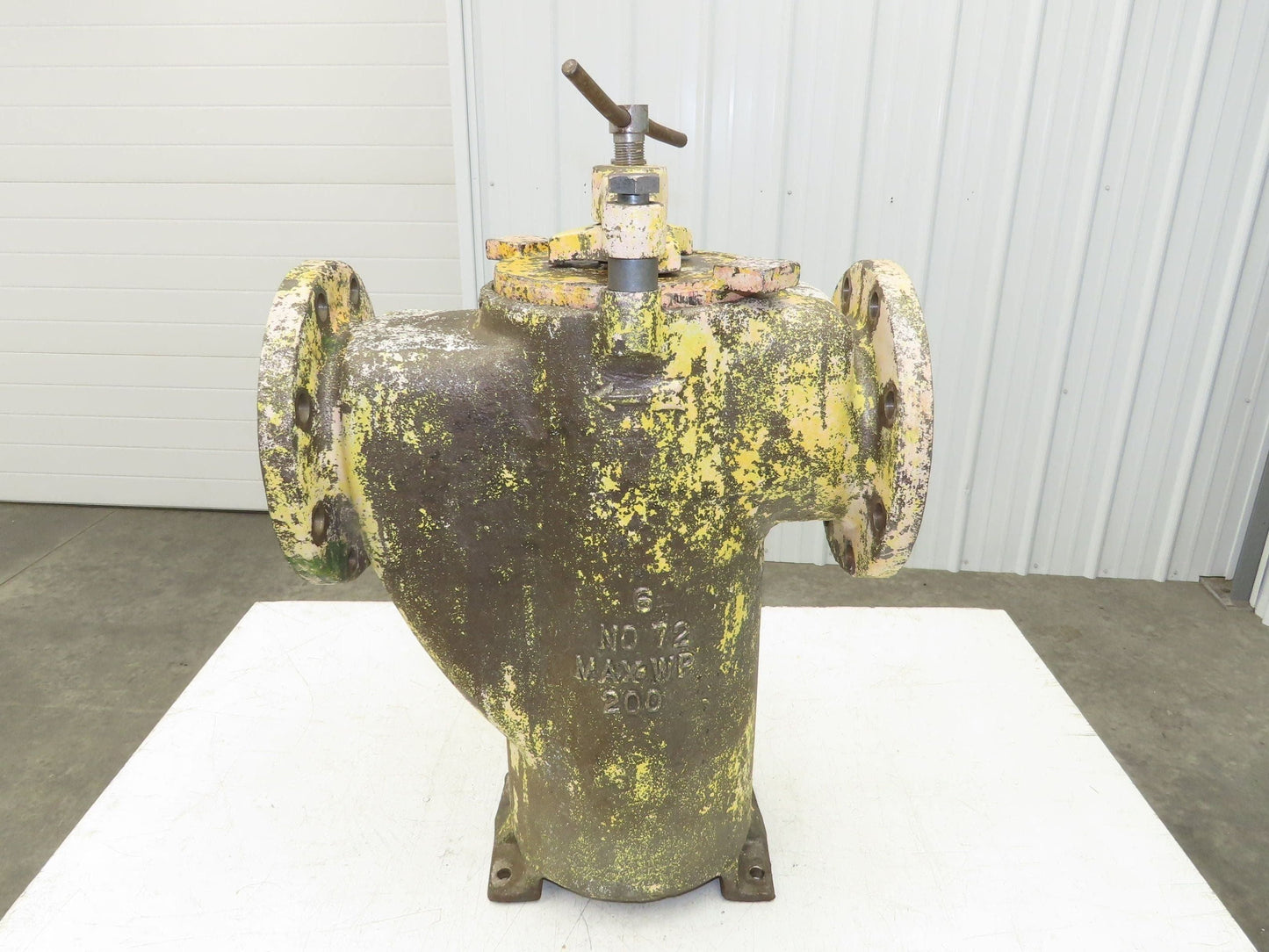 Hayward Model 72 Simplex 6" Inline Basket Strainer Cast Iron Flanged -No Basket