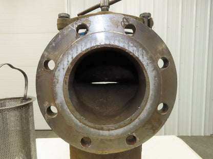 Hayward Model 72 Simplex 6" Inline Basket Strainer Cast Iron 200psi Flanged
