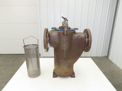 Hayward Model 72 Simplex 6" Inline Basket Strainer Cast Iron 200psi Flanged
