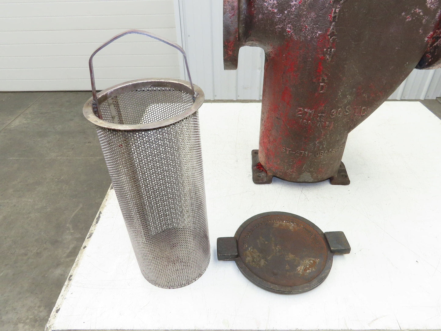 Hayward Model 72 Simplex 6" Inline Basket Strainer Cast Iron 200psi Flanged