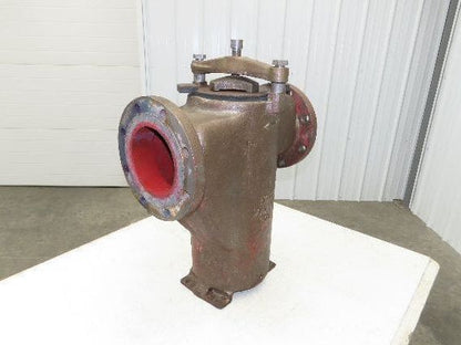 Hayward Model 72 Simplex 6" Inline Basket Strainer Cast Iron 200psi Flanged
