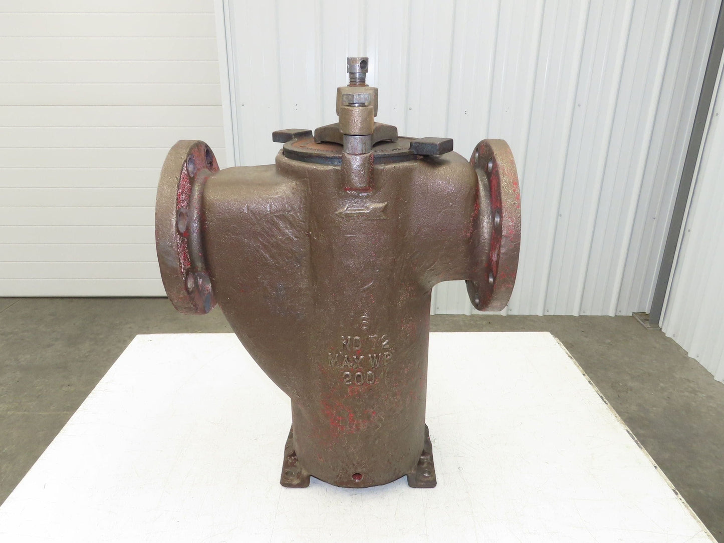 Hayward Model 72 Simplex 6" Inline Basket Strainer Cast Iron 200psi Flanged