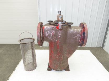Hayward Model 72 Simplex 6" Inline Basket Strainer Cast Iron 200psi Flanged