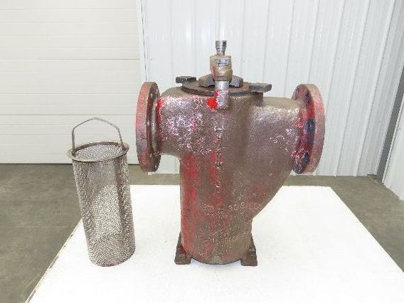 Hayward Model 72 Simplex 6" Inline Basket Strainer Cast Iron 200psi Flanged