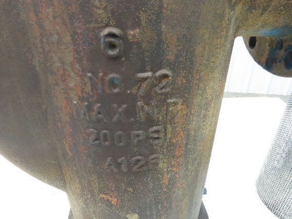 Hayward Eaton Model 72 Simplex 6" Inline Basket Strainer Cast Iron Flanged