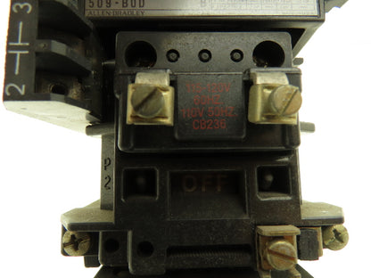 Allen Bradley 509-BOD Motor Starter 575v 3Ph 10Hp Overload Relay NEMA Size 1