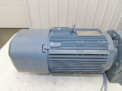 Sew Eurodrive KH77B DRN100L4/BE5 Brake Gear Motor 64.75:1 27rpm 3Kw 220/380V 3PH