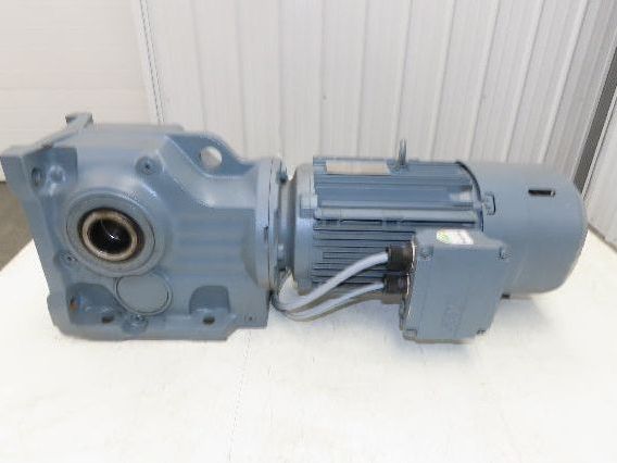 Sew Eurodrive KH77B DRN100L4/BE5 Brake Gear Motor 64.75:1 27rpm 3Kw 220/380V 3PH
