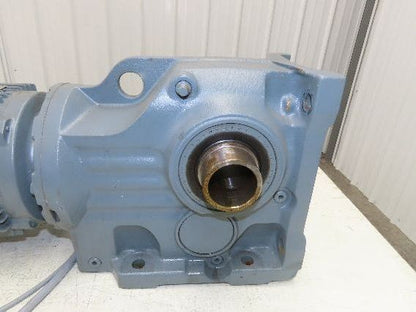 Sew Eurodrive KH77B DRN100L4/BE5 Brake Gear Motor 64.75:1 27rpm 3Kw 220/380V 3PH