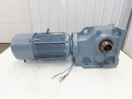 Sew Eurodrive KH77B DRN100L4/BE5 Brake Gear Motor 64.75:1 27rpm 3Kw 220/380V 3PH