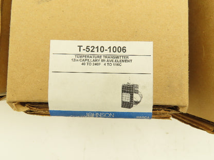Johnson Controls T-5210-1006 Pneumatic Signal Temperature Transmitter Lot of 6