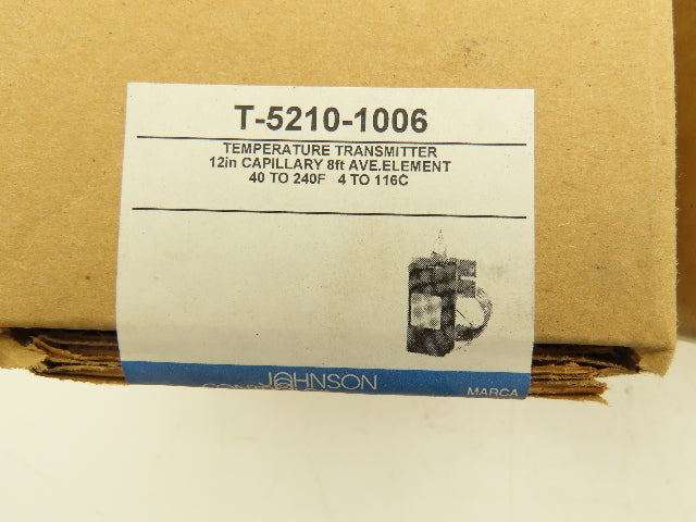 Johnson Controls T-5210-1006 Pneumatic Signal Temperature Transmitter Lot of 6