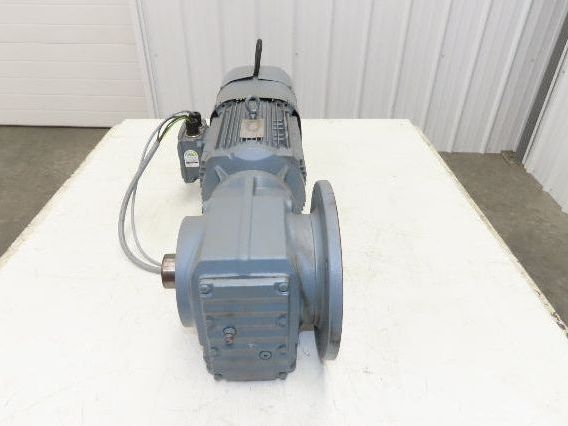 Sew Eurodrive KHF67 DRN112M4/BE5 Brake Gear Motor 27.28:1 65rpm 4Kw 220/380V 3PH