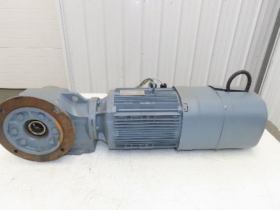 Sew Eurodrive KHF67 DRN112M4/BE5 Brake Gear Motor 27.28:1 65rpm 4Kw 220/380V 3PH