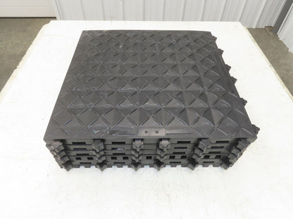 Ergonomic Anti Fatigue Modular Interlocking Floor Tile 18"x18" Lot of 6pcs