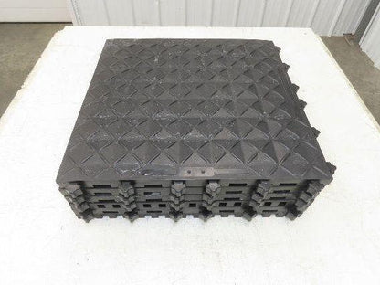 Ergonomic Anti Fatigue Modular Interlocking Floor Tile 18"x18" Lot of 6pcs