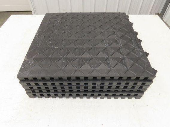 Ergonomic Anti Fatigue Modular Interlocking Floor Tile 18"x18" Lot of 6pcs