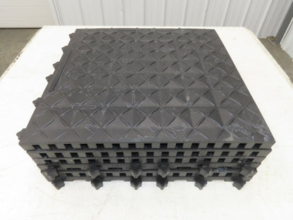 Ergonomic Anti Fatigue Modular Interlocking Floor Tile 18"x18" Lot of 6pcs