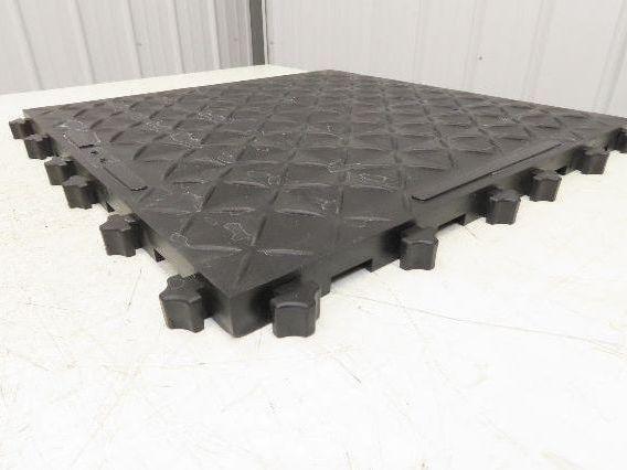 Ergonomic Anti Fatigue Modular Interlocking Floor Tile 18"x18" Lot of 6pcs