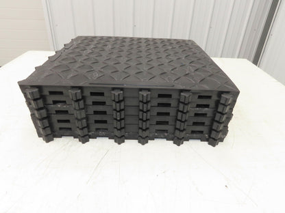 Ergonomic Anti Fatigue Modular Interlocking Floor Tile 18"x18" Lot of 6pcs