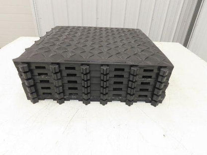 Ergonomic Anti Fatigue Modular Interlocking Floor Tile 18"x18" Lot of 6pcs