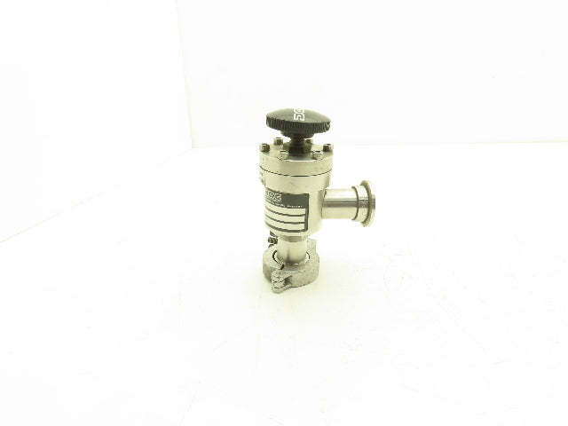 MDC KAV-100 Manual Pneumatic Angle Valve Vacuum Isolation 1" Connection