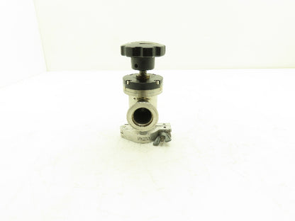 Kurt J Lesker SA010MVQF Pneumatic Angle Valve Vacuum Isolation 1" Connection