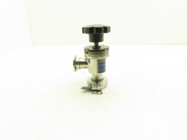 Kurt J Lesker SA010MVQF Pneumatic Angle Valve Vacuum Isolation 1" Connection