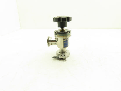 Kurt J Lesker SA010MVQF Pneumatic Angle Valve Vacuum Isolation 1" Connection