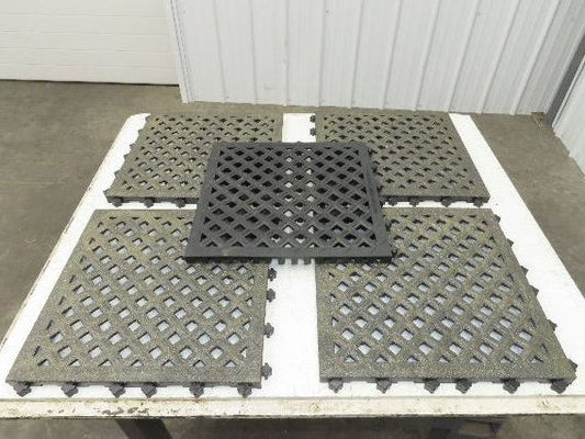Anti Fatigue Anti Slip Modular Interlocking Drainage Tile 18"x18" Mixed Lot of 5