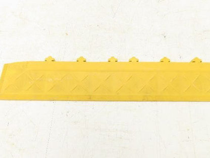 Anti Fatigue Modular Interlocking Male Ramp Edge with Corner 22"x4" Lot of 7